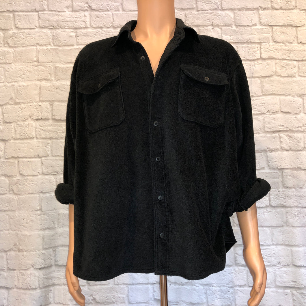 Wrangler Black Fleece Button Up (XL)