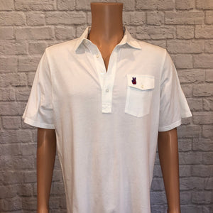 White SMU Criquet Polo (L)