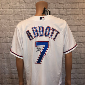 Abbott Texas Rangers Jersey - Autographed (L)