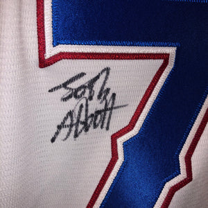 Abbott Texas Rangers Jersey - Autographed (L)