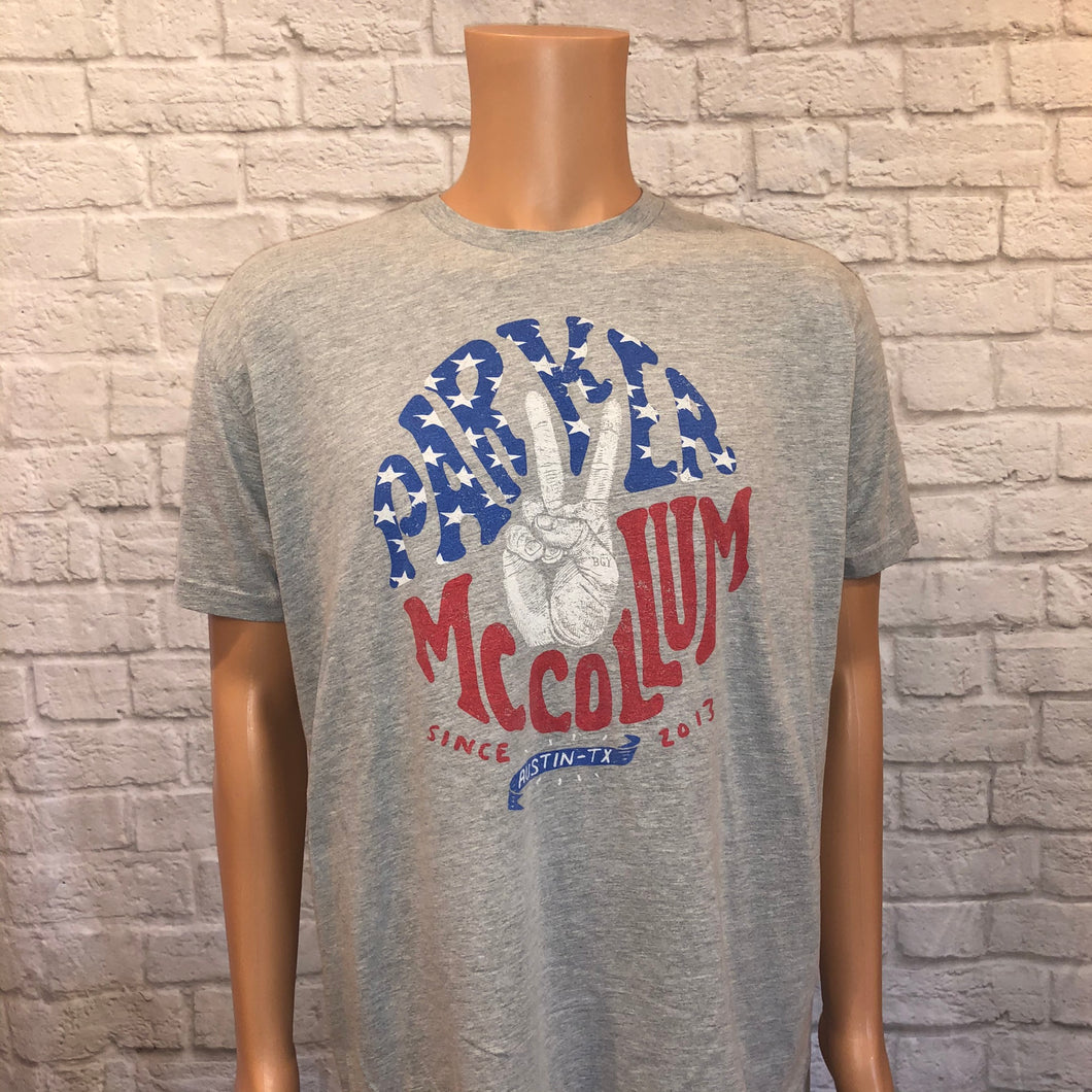 Parker McCollum Grey American Peace Tee (XL)