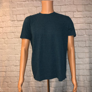 Heathered Aqua Tri Blend Slim Fit Crew Neck (L)