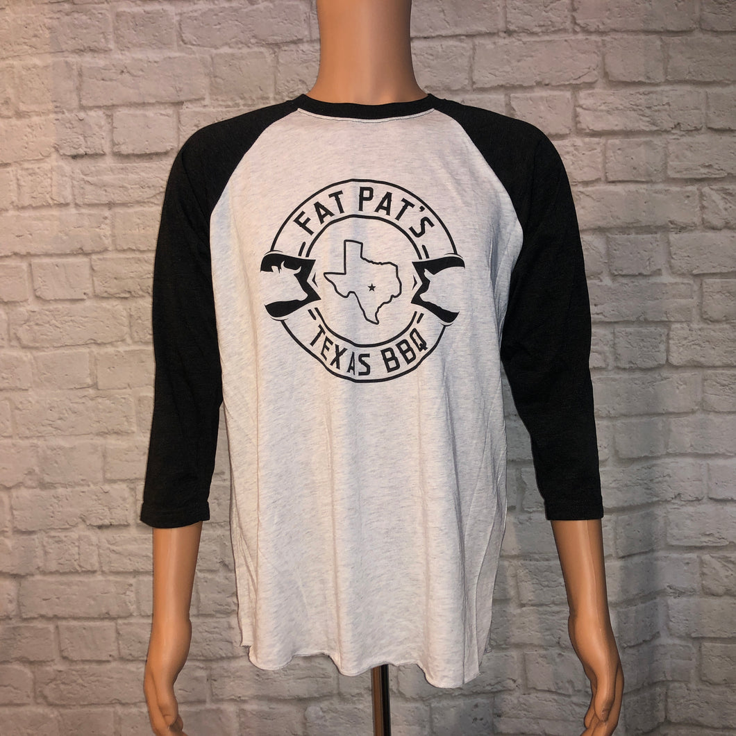 Fat Pat's Texas BBQ Baseball Tee (L)